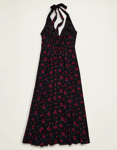 Robe longue en coton à motif floral pour femme, nouvelle collection, impression personnalisée, en mousseline tissée lavable - Product Image 5