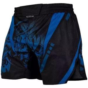 Men's Blue Black Geometric Print Quick Dry Spandex/Polyester Casual Sport <b>Shorts</b> Mid Waist Elastic Closure Sublimation Design - Product Image 5