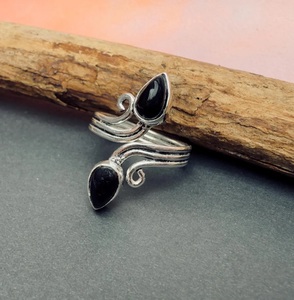 Natural Black Onyx Designer <b>Ring</b> 925 Sterling <b>Silver</b> Handmade Unique Gemstone Statement <b>Ring</b> Jewelry for <b>Men</b> and Women - Product Image 2