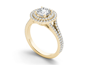Anillo Clásico de Oro Sólido de 14K con Diamante Cultivado en Laboratorio de 1 Quilate, Corte Brillante Redondo VS VVS EF, para Uso Diario, Bodas y Estilo Moderno - Product Image 3