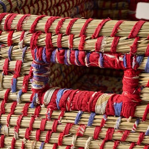 Rectangular seagrass <b>basket</b> with stitching Handmade <b>Storage</b> <b>Basket</b> Wholesale eco-friendly Made Viet Nam - Product Image 5