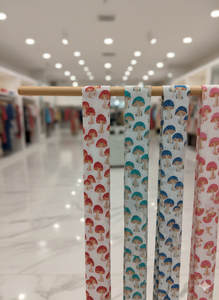 Tela Popelina con Estampado de Hongos, Ecológica, Orgánica, Transpirable, Ligera, de Algodón Peinado, para Vestidos de Niñas y Niños - Product Image 2