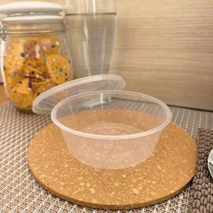 Boîte alimentaire rectangulaire 9oz en PP de qualité alimentaire, écologique, sans BPA, compatible lave-vaisselle, micro-ondes, congélateur, compostable et recyclable avec couvercle - Product Image 4