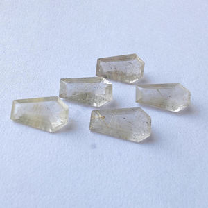 Piedra Preciosa Natural de Rutilo Dorado, Corte Facetado en Forma de Ataúd, Piedra Suelta Calibrada para Joyería, Disponible en Todos los Tamaños - Product Image 5