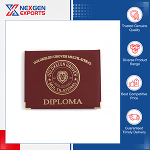 แฟ้มใส่ประกาศนียบัตรหนัง PU ดีไซน์คลาสสิก คุณภาพเชื่อถือได้มาตรฐานสูงสุด จากแหล่งผลิตในอินเดีย - Product Image 4