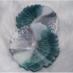 Ocean Mist Resin <b>Coasters</b> teal resin <b>coasters</b> ocean wave <b>coasters</b> handmade resin decor aesthetic <b>drink</b> <b>coasters</b> - Product Image 5