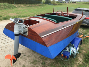 Banshee, Lancha Rápida Clásica de Madera de 14 pies, Construida a Medida, Estilo Vintage, con Motor Fuera de Borda, para Uso Deportivo y Recreativo, Consultar - Product Image 2