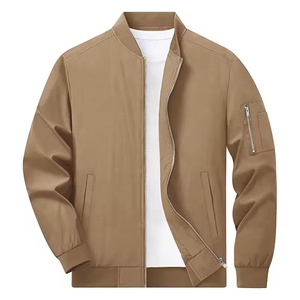 Chaqueta bomber de alta calidad con logotipo personalizado para hombre, chaqueta bomber de manga larga con cremallera para exteriores para hombre - Product Image 5