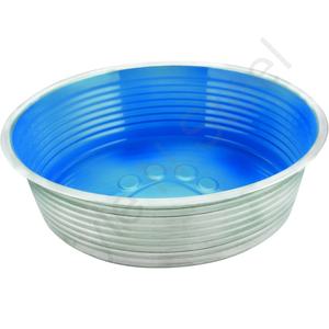 Cuenco de alimentación para mascotas, tazón redondo antideslizante de acero inoxidable para perros y gatos, color azul - Product Image 1