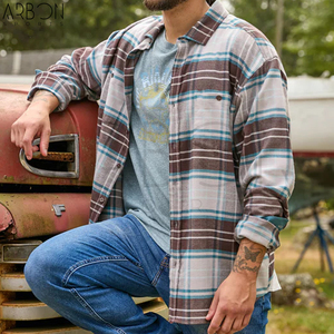 Crea tu propia camisa de franela ligera, de la más alta calidad, recién llegada, de talla grande, transpirable, personalizada, hecha al mejor precio. - Product Image 2