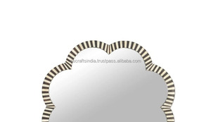 Grand miroir mural en incrustation d'os moderne le plus vendu pour décoration de hall d'entrée ou de chambre à coucher disponible au prix d'usine - Product Image 2