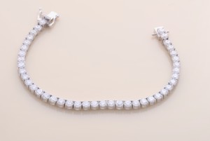 Pulsera de diamantes de corte brillante redondo de 10.37 quilates, oro macizo de 18 quilates en blanco, rosa y amarillo, joyería de lujo para mujer - Product Image 4