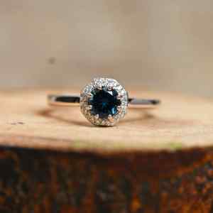 Blue Topaz Gemstone Engagement & Wedding <b>Ring</b> 925 Sterling <b>Silver</b> Luxury Prong <b>Set</b> Women's Fine Jewelry - Product Image 1