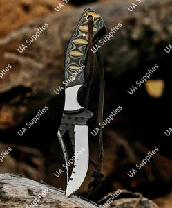 มีดทำมือสำหรับช่างตัดแต่งกีบม้า ใบมีดคงที่ สำหรับกิจกรรมกลางแจ้ง ตั้งแคมป์ ล่าสัตว์ ด้ามจับ G10 Micarta แบบ Full Tang มีดสกินเนอร์ รับผลิตแบบ OEM/ODM/OBM - Product Image 6