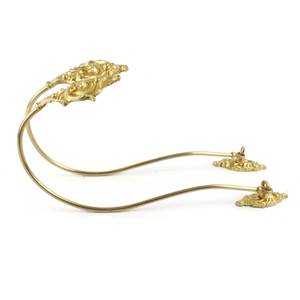 Solid Brass Window Curtain Holdback Decorative Wall Mounted Drapery Holder Vintage Restaurant Home Hotel Curtain Hardware - Product Image 3