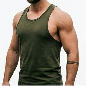 Camisetas sin mangas de algodón y poliéster transpirables con estampado serigráfico estilo Hip Hop para hombre, chaleco muscular, logotipo personalizado OEM/ODM - Product Image 6