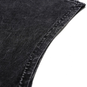 OEM Custom High Streetwear Wear Sleeveless Athletic <b>Distressed</b> Singlet Vest Men's Vintage Acid Wash Oversized Tank <b>Top</b> Wholesale - Product Image 6