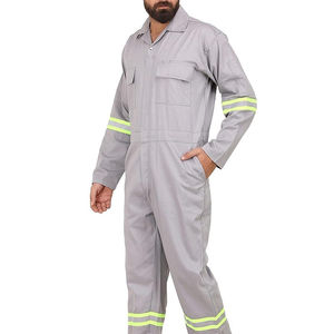 Overol de Seguridad Reflectante Transpirable de Poliéster de Alta Visibilidad Industrial para Trabajos de Construcción - Product Image 3