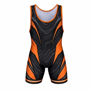 Custom Sublimated Wrestling <b>Singlets</b> Athletic Wrestling Uniforms for Youth Men Teams Training Match Competition Apparel - Product Image 5