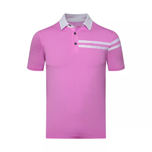 Polo de sport pour homme à manches courtes, coupe ajustée, séchage rapide, en maille, avec impression de motif logo personnalisé, écologique - Product Image 5