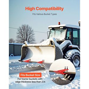 2 Pezzi Protezioni per Bordo Benna Trattore in Acciaio Rinforzato con Doppio Blocco Esagonale, Dispositivo Antiscivolo e Protezioni per Bordi Benna - Product Image 6