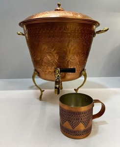 High End Quality Copper Tank Pot Matka <b>Container</b> wholesale supplier and <b>Water</b> Dispenser - Product Image 1