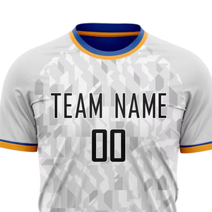 Camiseta de Fútbol Personalizada al por Mayor, Transpirable, 100% Poliéster, Ligera, de Secado Rápido, Manga Corta, Colores/Logotipos Personalizados - Product Image 4
