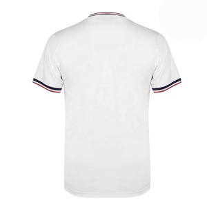 Venta al por mayor 100% poliéster manga corta Camiseta unisex personalizado impreso blanco liso para hombres - Product Image 3