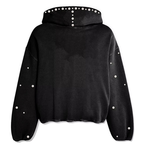Sweat-shirts d'hiver pour hommes avec strass, design brillant, 100% coton, streetwear, production en usine OEM ODM, vente en gros - Product Image 2