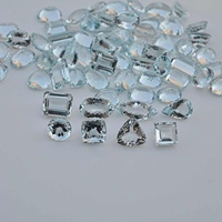 8mm 10mm 12mm naturel aigue-marine à facettes taille libre mélange forme pierres précieuses en vrac haute qualité Aqua bleu aigue-marine pierre pour bijoux