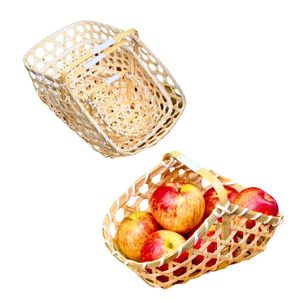 Artisan Straw BAMBOO <b>GIFT</b> <b>BASKET</b> Durable, Elegant, and Sustainable Woven <b>Basket</b> for Special Occasions - Product Image 1
