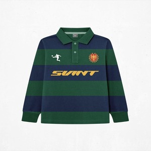 เสื้อรักบี้วินเทจสุดเท่ห์สำหรับผู้ชาย แขนสั้นถักทอ ระบายอากาศได้ดี แห้งเร็ว - Product Image 5