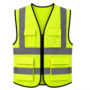 Chaleco de Seguridad Reflectante de Alta Visibilidad, Ropa de Trabajo, Fabricante Personalizado, Proveedor Mayorista, Uniforme Industrial para Exteriores - Product Image 1