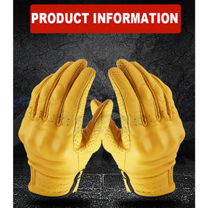 Gants de course d'hiver en cuir à contrôle de précision avec paume texturée, conception à doigts complets, antidérapants, respirants et légers pour le sport - Product Image 6