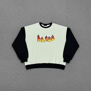 Sudadera de mujer de moda, estampada, 100% algodón, estilo urbano de invierno, con paneles de colores y forro polar, ajuste cómodo - Product Image 5