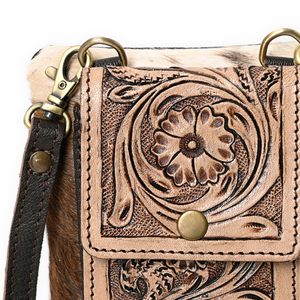 Women’s Small Cowhide Crossbody Bag | Western Boho Style <b>Shoulder</b> Purse | Fashion Daily Handbag - Product Image 5