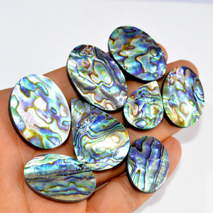 Cabujones de Concha de Abulón Surtidos, Formas Mixtas, Gemas Orgánicas Iridiscentes para la Creación de Joyas - Product Image 1