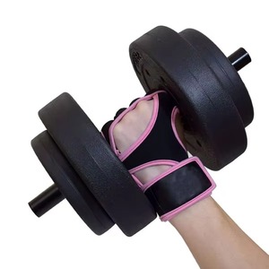 Gants de fitness en cuir de qualité supérieure, demi-doigts, logo personnalisé, antidérapants, respirants, pour la musculation - Product Image 4