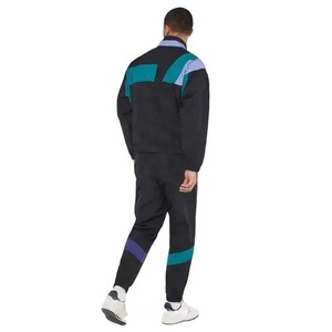 Conjunto Deportivo para Hombre con Bloques de Color, Manga Larga, Media Cremallera, Corte Regular, Transpirable, Estilo Deportivo, para Otoño - Product Image 3