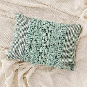 Funda de cojín para alfombra, decoración del hogar para exteriores e interiores, funda de cojín tejida a mano de 30x50, fundas de lana de India - Product Image 6