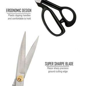 Ciseaux de tailleur professionnels personnalisés avec logo, en acier inoxydable, à lame dentelée, pour applications industrielles et de bricolage - Product Image 3