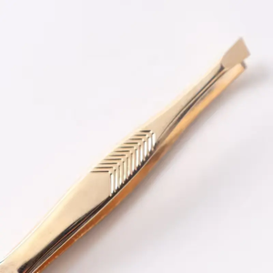 Pince à épiler professionnelle de haute qualité réutilisable en acier inoxydable, pointes droites et pointues pour le soin de la barbe et des sourcils des hommes - Product Image 5