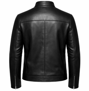 High Quality OEM ODM Unisex Genuine Cowhide <b>Leather</b> Winter <b>Jacket</b> Stand Front Customization Wholesale Available All Sizes - Product Image 3