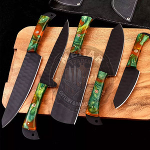 Factory Direct Supply Damascus Kitchen <b>Knife</b> <b>Set</b> Custom Design Online Sale Damascus Kitchen <b>Knife</b> <b>Set</b> - Product Image 2