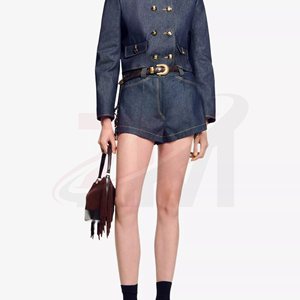 Shorts de Mezclilla para Mujer al por Mayor, Proveedor de Ropa de Mezclilla de Primera Calidad, Shorts de Mezclilla Casuales para Mujer, Algodón Suave - Product Image 4