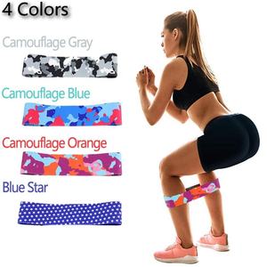Vente en gros de matériel de gymnastique personnalisé Cheetah Animal Tissu imprimé Résistance moyenne Nylon + Spandex + Polyester Bandes d'exercice pour les fesses des femmes - Product Image 4