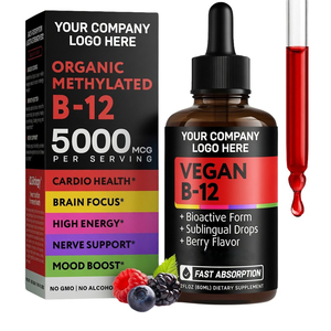 <b>Vitamin</b> B12 Methylcobalamin <b>Liquid</b> Drops 5000mcg OEM Bulk Manufacturing - Product Image 1