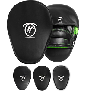 Mitaines de boxe BURAQ durables et respirantes en cuir PU avec fermeture à logo personnalisé, coussinets de cible pour l'entraînement sportif MMA et les arts martiaux - Product Image 4