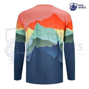 เสื้อจักรยานพิมพ์ลายโลโก้ตามสั่ง ทรงเข้ารูป ระบายอากาศได้ดี คุณภาพสูง บริการดีเยี่ยม สำหรับผู้ชาย เหมาะสำหรับออกกำลังกาย - Product Image 2