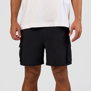 Custom Gym Logo <b>Black</b> Sports Cotton Short Fitness Running Workout Men's Fitness Shorts - Product Image 5